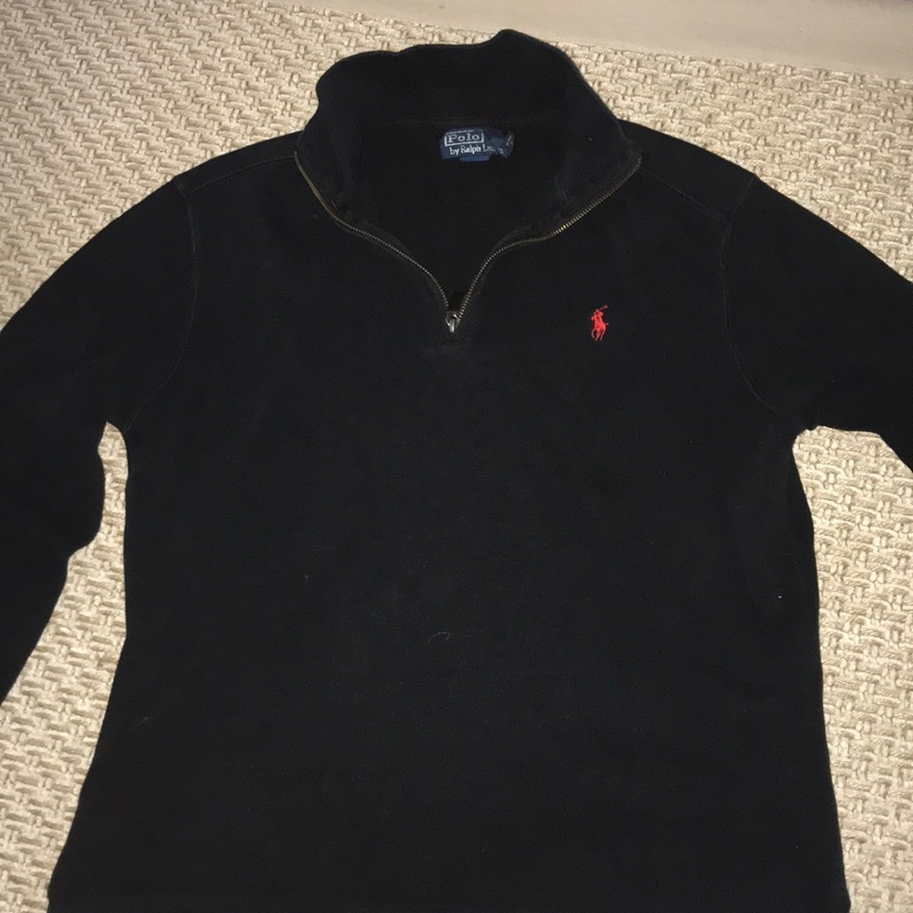 Black Polo zip pullover